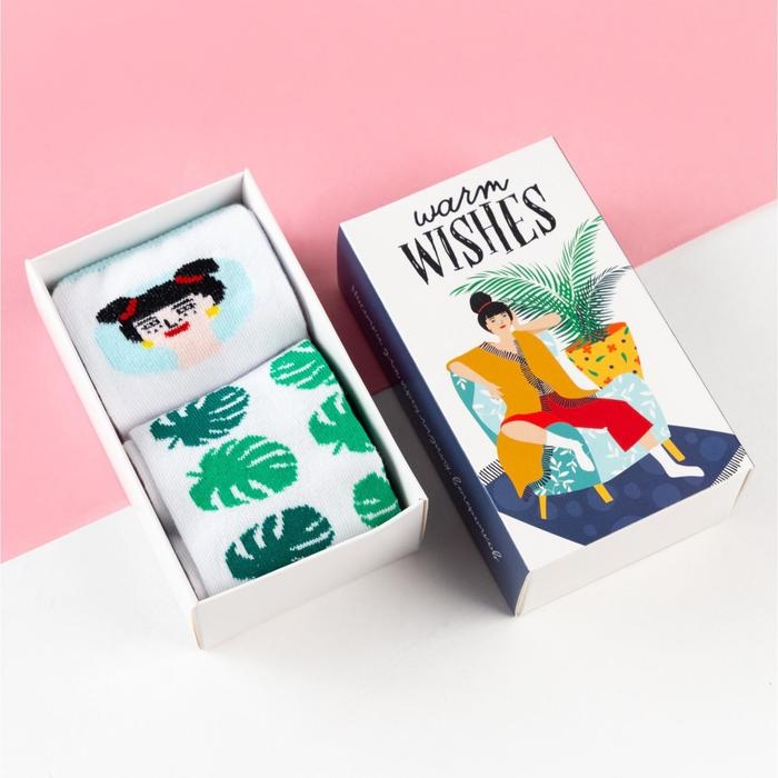 Набор женских носков KAFTAN "Дамочка&ldquo; 2 пары, р. 36-39 (23-25 см)