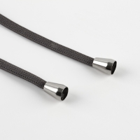 Наконечник для шнура, d = 4 мм, 13 &times; 10 мм, 100 шт, цвет серебряный