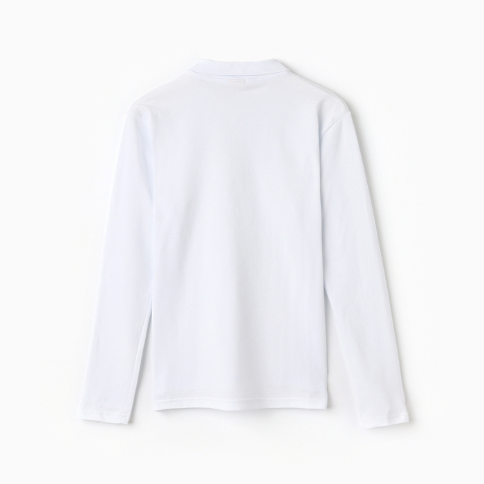 Футболка с дл. рукавом мужская MINAKU цвет белый, р-р 52