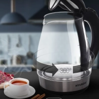 Чайник HYK-G2030 1.7л. 2200Вт черный