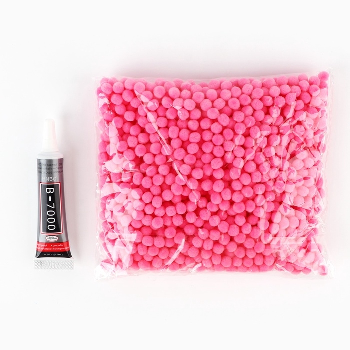 Игрушка помпонами &laquo;Зайка&raquo;, розовый