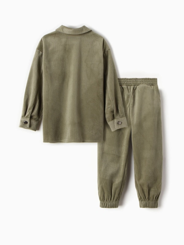 Костюм для девочки KAFTAN Костюм для девочки KAFTAN "Velvet", размер 34 (122-128), цвет зелёный