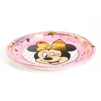 Тарелка одноразовая бумажная с тиснением, 18 см, Минни Маус
