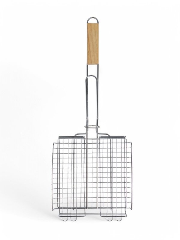 Решетка гриль, хромированная сталь, 57 х 22 х 22 см, глубина 5 см