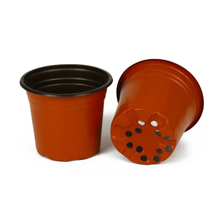 Горшок для рассады, 1.7 л, d=16 см, h=13.5 см, мягкий пластик, терракот, Greengo