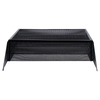 Лоток вертикальный, настольный, 3 отделения, сетка, металл, черный Лоток вертикальный, настольный, 3 отделения, сетка, металл, черный