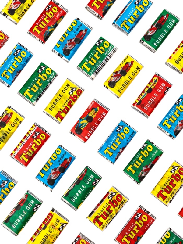 Жевательная резинка Turbosport racing, дыня, апельсин, яблоко, персик, 50*4,5 г