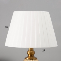 Настольная лампа с абажуром RISALUX «Камелия», Е27, 40 Вт, латунь, 29×29×29.5 см Настольная лампа с абажуром RISALUX «Камелия», Е27, 40 Вт, латунь, 29×29×29.5 см