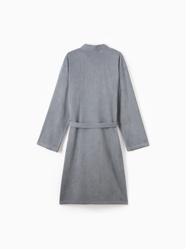 Халат мужской Экономь и Я, цв. серый, р-р 56-58, 100% хл, 340 г/м2 Халат мужской Экономь и Я, цв. серый, р-р 56-58, 100% хл, 340 г/м2