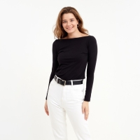 Лонгслив женский MINAKU: Basic line цвет черный, р-р 44 Лонгслив женский MINAKU: Basic line цвет черный, р-р 44