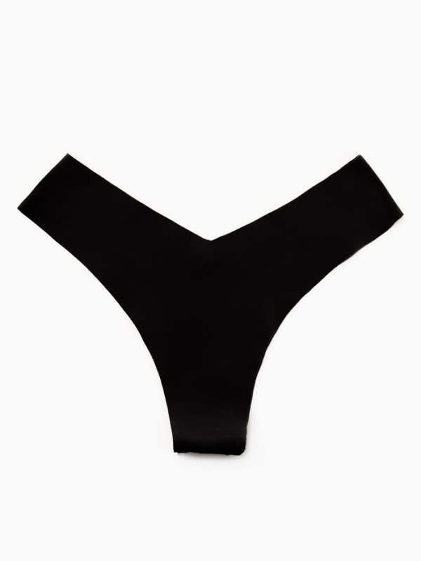 Трусы бесшовные бразильяно KAFTAN, цв. черный, р-р 40-42