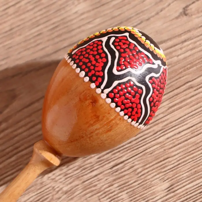 Сувенирный музыкальный инструмент "Маракас" 22,5х5х5 см МИКС цветов