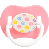 Соска - пустышка силиконовая ортодонтическая, от 3 мес., с колпачком, цвет МИКС Соска - пустышка силиконовая ортодонтическая, от 3 мес., с колпачком, цвет МИКС