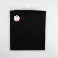 Лоскут плюш, 50 &times; 50 см, 220 г/м, цвет чёрный №102