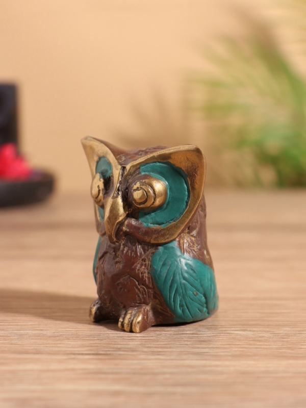 Сувенир бронза "Совёнок" 4х5х4 см