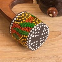 Сувенирный музыкальный инструмент "Маракас двойной" махагон, кокос, 25х15х6 см