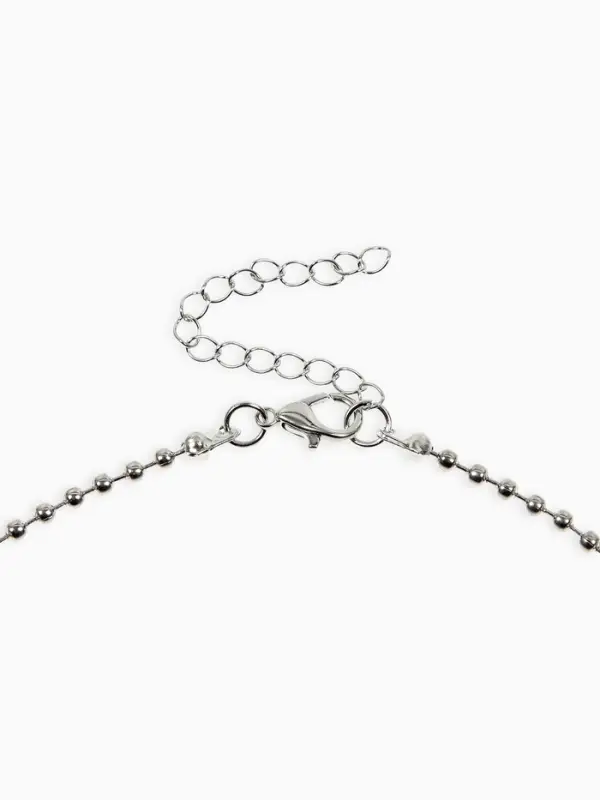 Кулон детский &laquo;Выбражулька. Мишка&raquo;, 40 см, бежевый в серебре