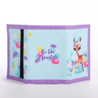 Подарочный набор для девочки &laquo;Оленёнок&raquo;, кошелёк, блокнот, ручка