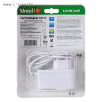 Фитолента светодиодная Uniel, 12 В, SMD2835, 2 м, IP65, 7.5Вт/м, 42LED/м, мультиспектральная Фитолента светодиодная Uniel, 12 В, SMD2835, 2 м, IP65, 7.5Вт/м, 42LED/м, мультиспектральная