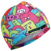 Шапочка для плавания детская ONLYTOP &laquo;Дудл&raquo;, тканевая, обхват 46-52 см