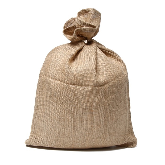 Мешок джутовый, 45 × 60 см, плотность 315 г/м², плетение 46 × 40 нитей, с завязками Мешок джутовый, 45 × 60 см, плотность 315 г/м², плетение 46 × 40 нитей, с завязками
