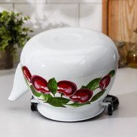 Чайник сферический «Вишневый сад», 3,5 л, индукция, цвет белый Чайник сферический «Вишневый сад», 3,5 л, индукция, цвет белый