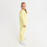 Костюм детский (худи, брюки) MINAKU: Basic Line KIDS, oversize, цвет жёлтый, рост 110