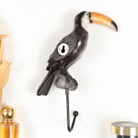 Крючок декоративный полистоун лак "Тукан" 16х7,5х23 см Крючок декоративный полистоун лак "Тукан" 16х7,5х23 см