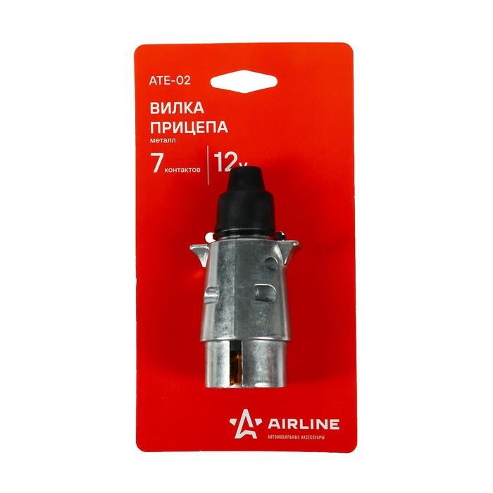Вилка прицепа 7 контактов, металл, ATE-02 Вилка прицепа 7 контактов, металл, ATE-02