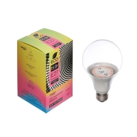 Фитолампа светодиодная Luazon, А60, E27, 15 Вт, IP44, 220 В, 270&deg;, мультиспектральная