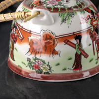 Чайник керамический заварочный с металлическим ситом &laquo;Парк&raquo;, 900 мл