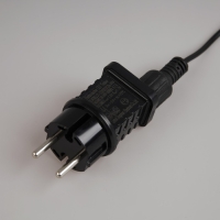 Гирлянда &laquo;Белт-лайт&raquo; 5 м с насадками &laquo;Роса&raquo;, IP44, УМС, тёмная нить, 50 LED, свечение белое, 3 В