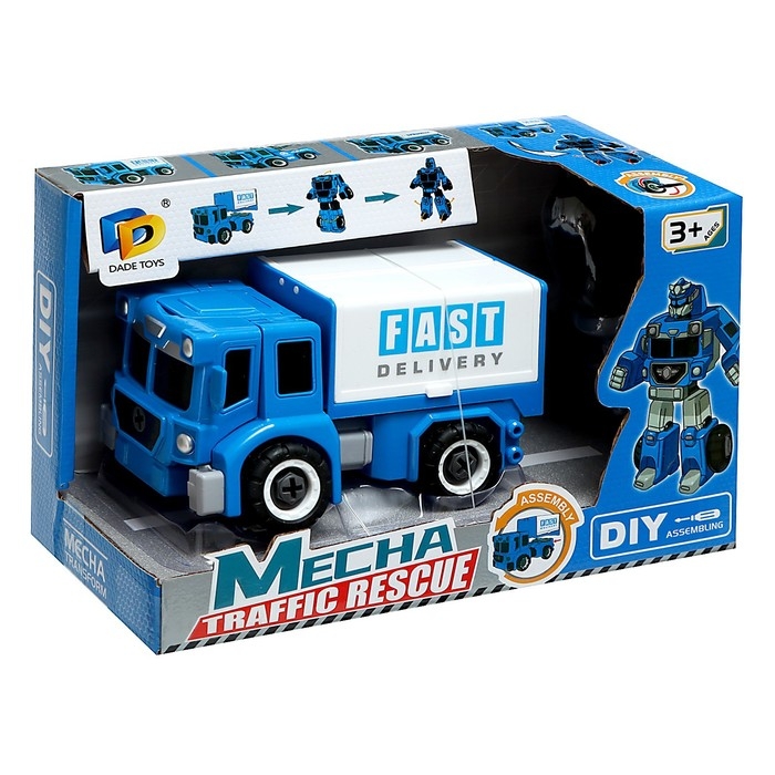 Конструктор винтовой &laquo;Грузовик&raquo;, 2 в 1 робот-машина