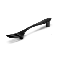 Ручка-скоба "Вилка" CAPPIO RSC002, м/о 76 мм, цвет черный Ручка-скоба "Вилка" CAPPIO RSC002, м/о 76 мм, цвет черный