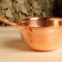 Ковш медный, 0,7л, с ручкой Ковш медный, 0,7л, с ручкой