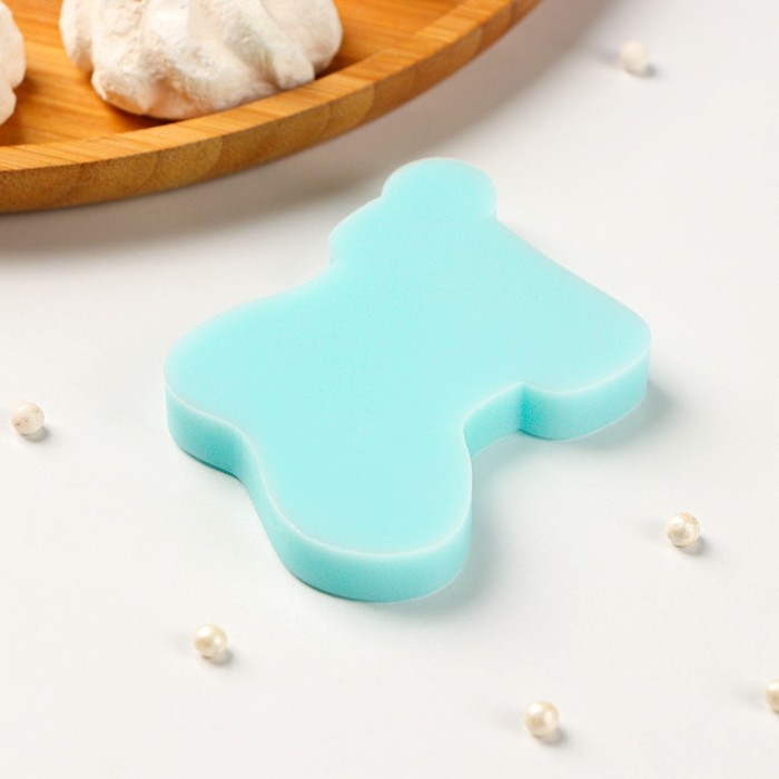 Силиконовый молд &laquo;Новогодний носок&raquo;, 7&times;6&times;0,8 см, цвет бирюзовый