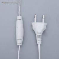 Гирлянда &laquo;Бахрома&raquo; 4 &times; 0.6 м, IP44, белая нить, 180 LED, свечение белое, мерцание белым, 220 В