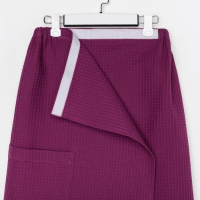 Полотенце банное Этель &laquo;Парео&raquo; с карманом 80*140 см. цв. темная сирень, 100% хл, вафля 240 г/м2