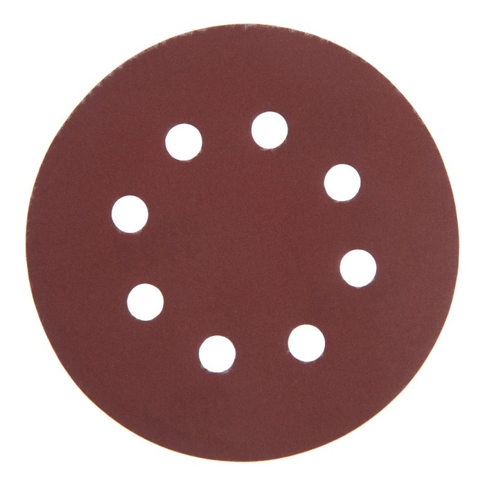 Круг абразивный шлифовальный под Круг абразивный шлифовальный под "липучку" ТУНДРА, перфорированный, 125 мм, Р600, 10 шт.