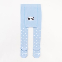 Колготки Крошка Я &laquo;Панда&raquo;, цвет голубой, рост 74-80 см
