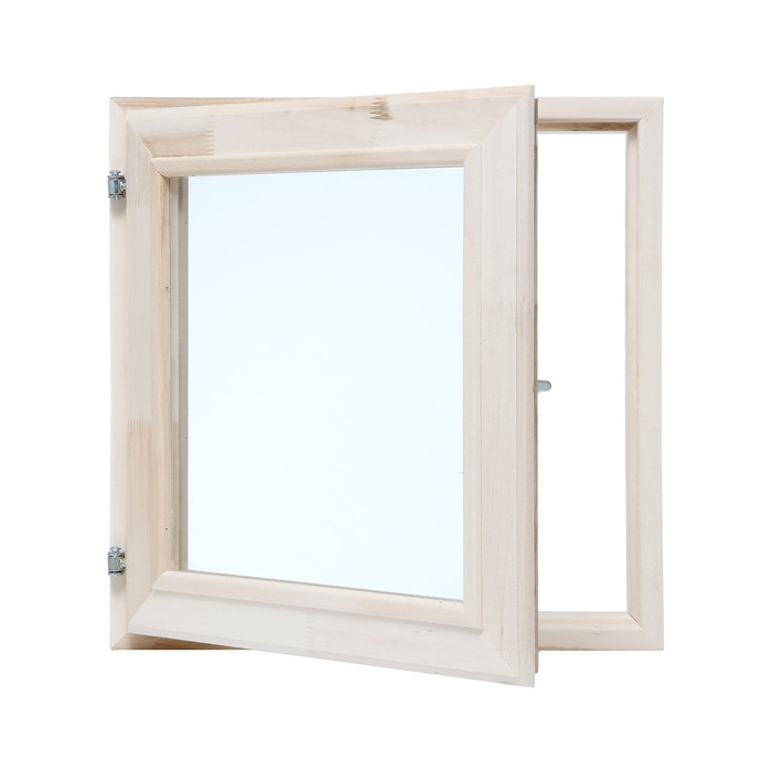 Окно, 50&times;50см, двойное стекло ЛИПА, наружное открывание