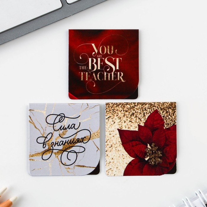 Подарочный набор &laquo;УЧИТЕЛЬ №1&raquo;: ежедневник А5, 80 листов, ручка, стикеры, термостакан 350 мл и магнитные закладки