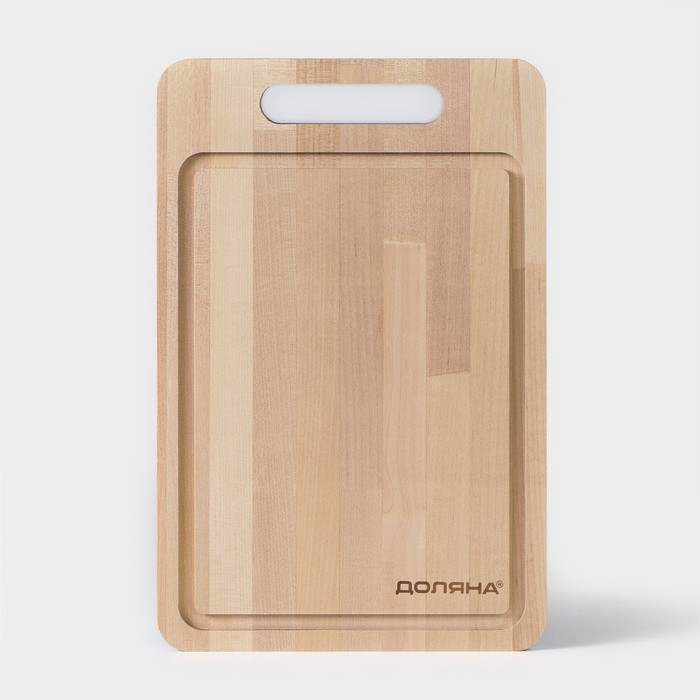 Доска разделочная Доляна &laquo;Фигурная ручка&raquo;, 29&times;19&times;1,5 см, берёза