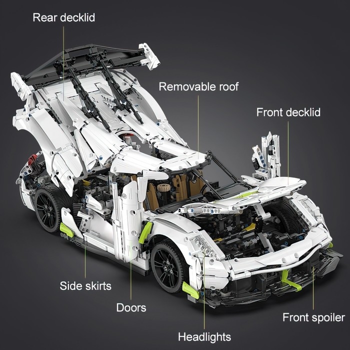 Конструктор Техно &laquo;Спорткар&raquo;, 4346 деталей, масштаб 1:8