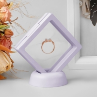 Подставка для украшений &laquo;Ромб&raquo;, 7&times;3&times;7 см, цвет белый