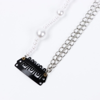 Заколка прядь с жемчугом новогодняя &laquo;Магия Нового года&raquo;, на Новый год, 7 х 6,4 см