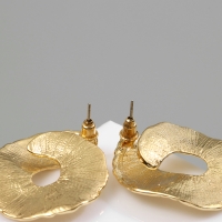 Серьги металл &laquo;Абстракция&raquo; завиток, цвет золото
