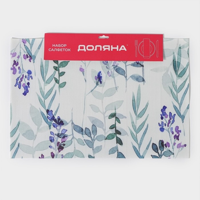 Салфетки сервировочные на стол Доляна &laquo;Весенняя нежность&raquo;, 4 шт, 30&times;45 см