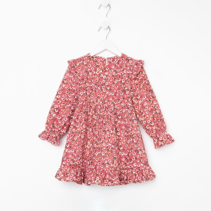 Платье детское KAFTAN "Цветы", р. 32 (110-116), розовый