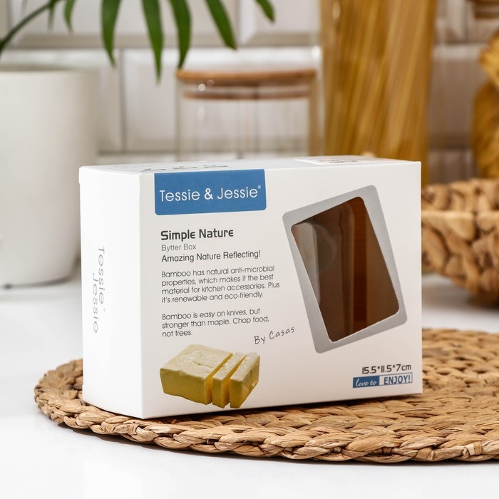 Маслёнка Heaven, 14&times;10&times;5 см, цвет МИКС